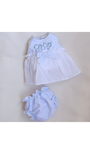 Anuk Vichy Vestido y Braguita Celeste