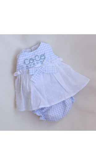 Anuk Vichy Dress and Light Blue Panties