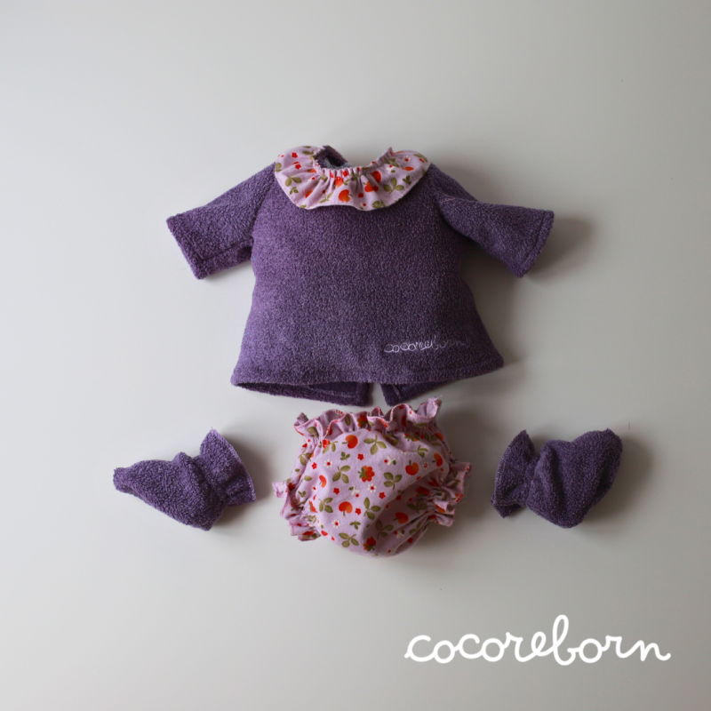 Conjunto Morado Flores MF