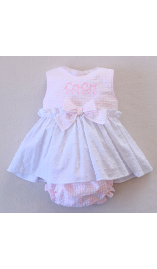 Vichy Rosa Vestido y braguita