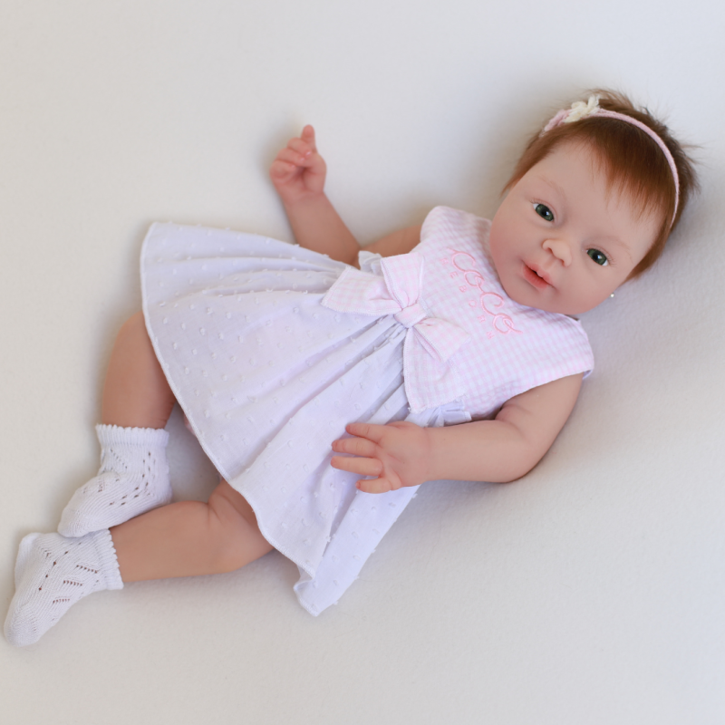 Vichy Rosa Vestido y braguita
