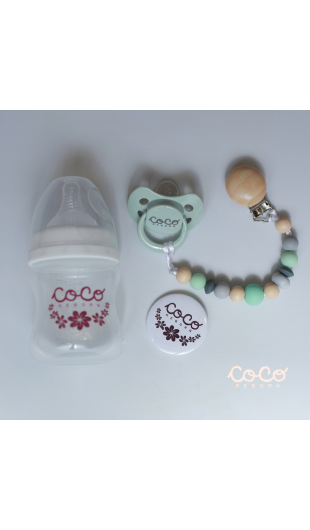Pacifier chain and bottle kit