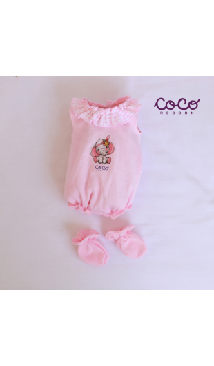 Pelele Elefante Rosa