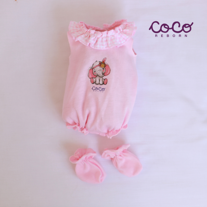 Pelele Elefante Rosa