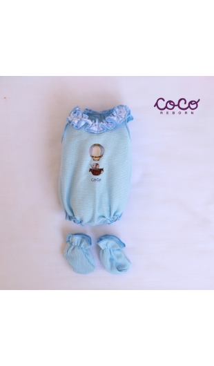 Sky Blue Balloon Romper